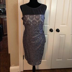 Grey Lace Dress